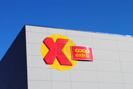 Photo for Coop Extra logo on building - Royalty Free Image