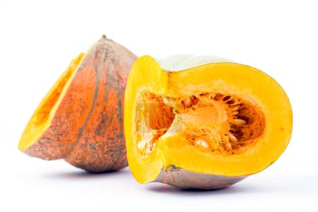 Photo for Pumpkin slices isolated, close-up view - Royalty Free Image