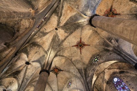 Photo for Gothic cathedral of Santa Maria del Mar - Barcelona, Spain - Royalty Free Image