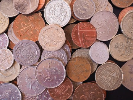 Téléchargez les photos : Royaume-Uni Pièces de monnaie fermer - en image libre de droit