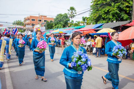 Foto de Celebrando el Día de la Madre Tailandés 2014 - Imagen libre de derechos