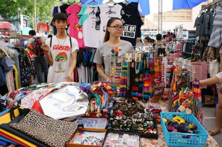 Foto de Feria de mercado Ho Chi Minh, estudiante vietnamita - Imagen libre de derechos