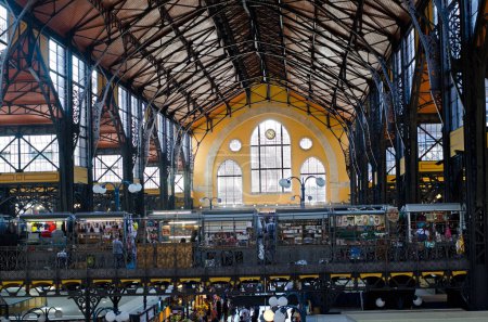 Photo for Budapest, Hungary - August 25th,2014: Central market hall - Royalty Free Image