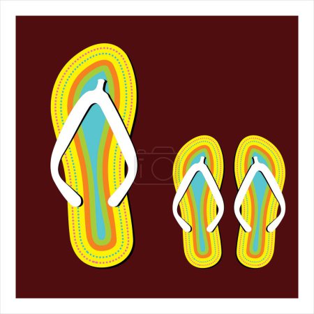 Photo for Colorful flip flops set - Royalty Free Image