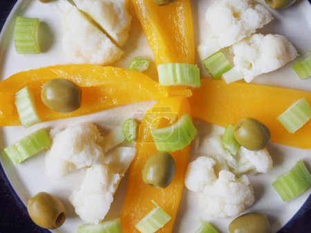 Téléchargez les photos : Vue rapprochée de délicieux plats végétariens - en image libre de droit