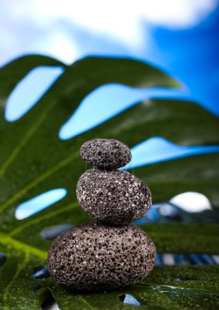 Photo for Zen stones, magical ambient atmosphere theme - Royalty Free Image