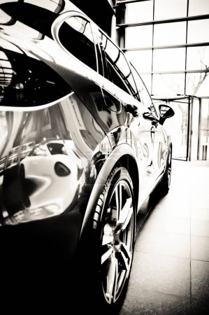 Photo for Black modern ,luxury car on background - Royalty Free Image