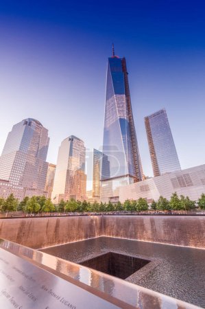 Foto de NUEVA YORK CITY - 23 DE MAYO: Conmemoración del 9,11 de Nueva York en el World Trade Cente - Imagen libre de derechos