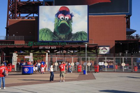 Foto de "Citizens Bank Park Filis de Filadelfia ". Concepto de juego de béisbol - Imagen libre de derechos