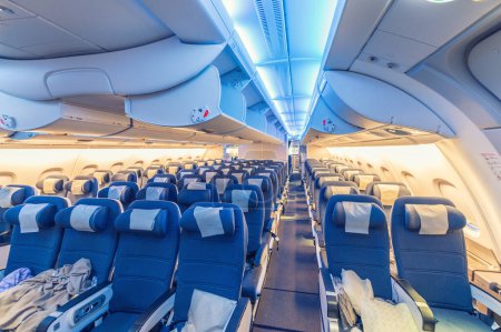 Photo for Airplane interior background view - Royalty Free Image