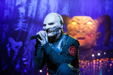 Téléchargez les photos : Groupe de heavy metal américain Slipknot, Oslo Spektrum, Norvège 10.02.2015 - en image libre de droit