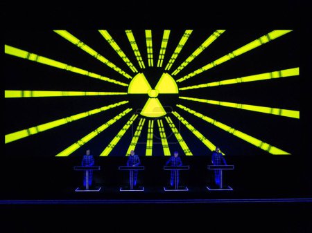 Foto de Banda electrónica alemana Kraftwerk performance, Oslo, Noruega - Imagen libre de derechos