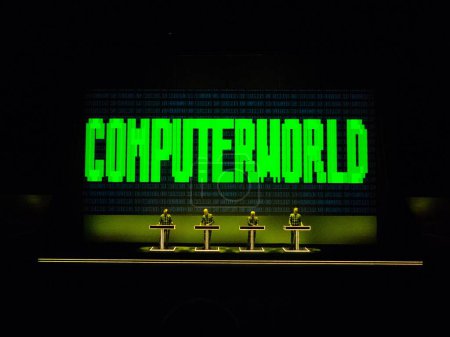 Foto de Banda electrónica alemana Kraftwerk performance, Oslo, Noruega - Imagen libre de derechos