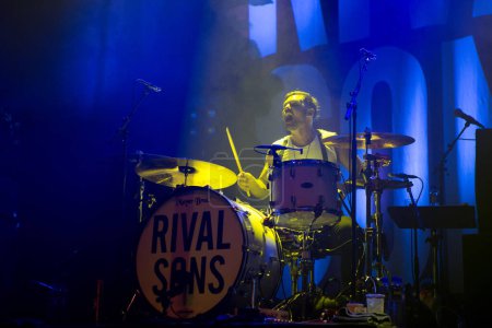 Foto de Banda de rock estadounidense Rival Sons performance Oslo, Noruega - Imagen libre de derechos