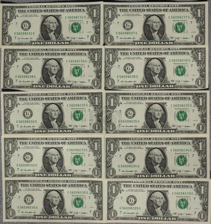 Téléchargez les photos : 1 Dollar notes fond - en image libre de droit