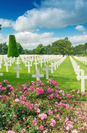 Foto de Cementerio Americano en Normandía - Imagen libre de derechos