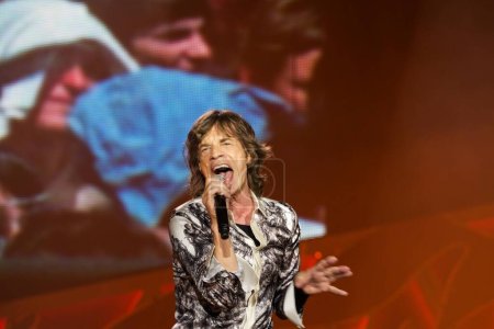 Photo for English rock band The Rolling Stones performance - Royalty Free Image
