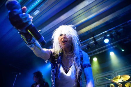 Photo for German heavy metal singer Doro performance, Oslo, Norway - Royalty Free Image