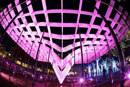 Photo for Lighting structures at Vivid Sydney 2015 - Royalty Free Image