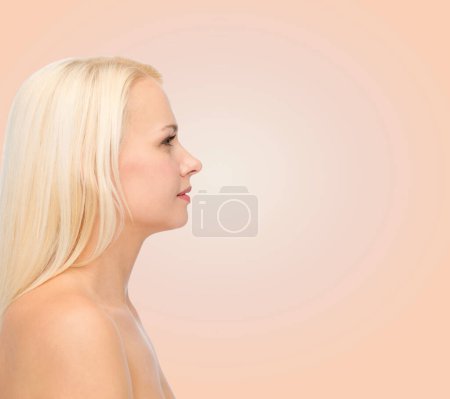 Photo for Beautiful woman portrait in studio. - Royalty Free Image