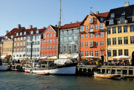 Photo for Copenhagen, Nyhavn background view - Royalty Free Image