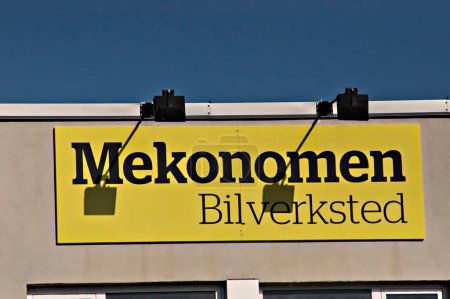 Foto de Señal de garaje Mekonomen, Noruega - Imagen libre de derechos