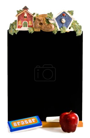 Photo for School Blackboard With Variety objects - Royalty Free Image
