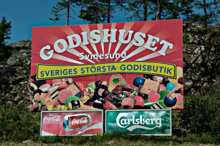 Foto de Comercio fronterizo en Svinesund, Suecia - Imagen libre de derechos