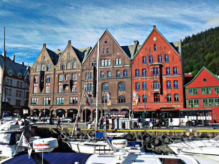 Foto de Bryggen in Bergen, Noruega - Imagen libre de derechos