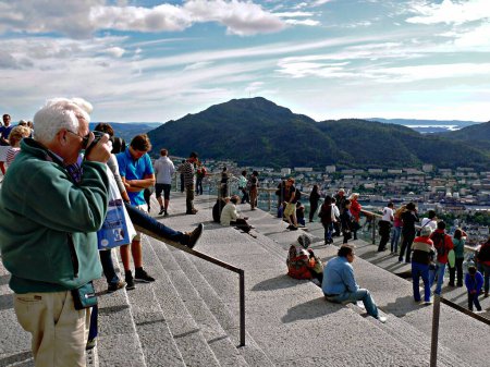 Téléchargez les photos : Vue de Floyen à Bergen, Norvège - en image libre de droit