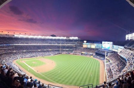 Téléchargez les photos : "Stade Yankees ". Concept de jeu de baseball - en image libre de droit