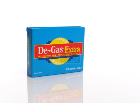 Téléchargez les photos : Comprimés à croquer De-Gas de la pharmacie - en image libre de droit