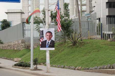 Téléchargez les photos : Visite d'Obama à Addis-Abeba - en image libre de droit