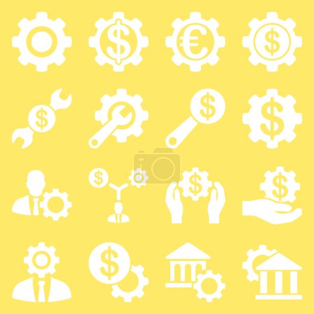 Photo for Financial tools and options icon set - Royalty Free Image