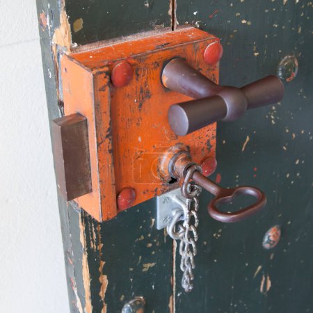 Photo for Old lock in a prison - Royalty Free Image