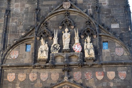 Photo for Charles Bridge, local architecture in the city - Royalty Free Image