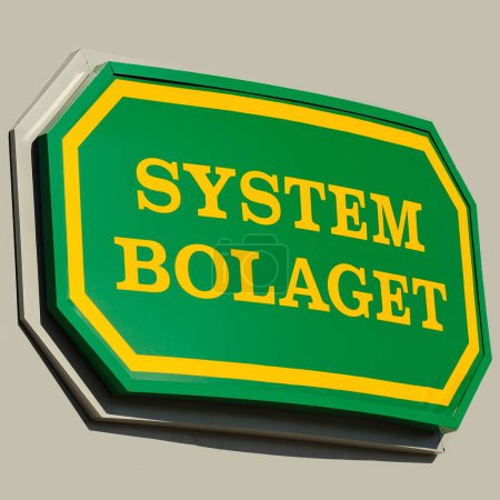 Photo for Systembolaget logo close-up view - Royalty Free Image