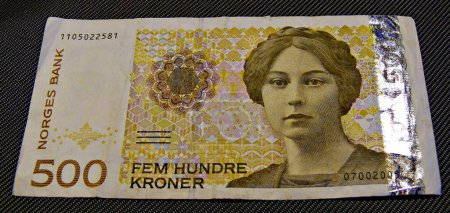 Photo for Norske sedler - Banknotes of the Norwegian krones - Royalty Free Image