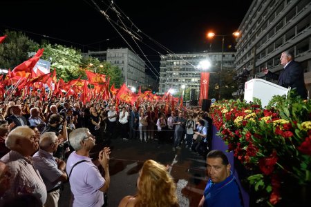 Téléchargez les photos : GRÈCE - POLITIQUE - ATTÈNE LE Rallye des élections communautaires 2015 - en image libre de droit