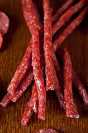 Photo for Meat and sausages, close up - Royalty Free Image