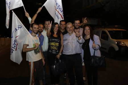 Téléchargez les photos : GRÈCE - ÉLECTION 2015 - Rallye VICTORIQUE DE SYRIZA - en image libre de droit