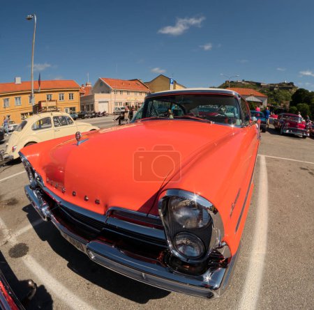 Photo for Street & Cruisin' Club Halden annually organizes one of Norway's best-attended car meets for classic cars. - Royalty Free Image