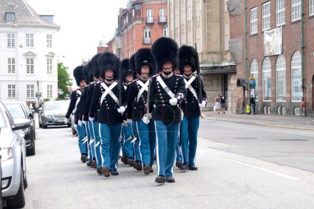 Téléchargez les photos : The Royal Life Guard à Copenhague, Danemark - en image libre de droit