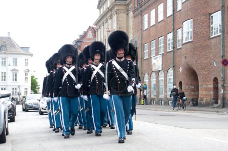 Téléchargez les photos : Garde Royale à Copenhague, Danemark - en image libre de droit