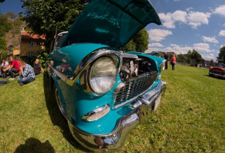 Photo for Street & Cruisin' Club Halden annually organizes one of Norway's best-attended car meets for classic cars. - Royalty Free Image