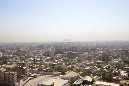 Photo for Aerial of Baghdad city in Iraq - Royalty Free Image
