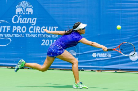 Photo for Chang ITF Pro Circuit 2015 with woman tennis player - Royalty Free Image