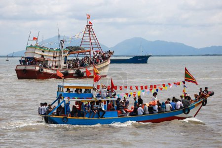 Foto de Vietnam, can gio, festival de adoración de ballenas, ritual de pescadores - Imagen libre de derechos