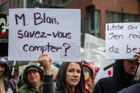 Foto de Montreal, Quebec - protesta por la educación en la calle - Imagen libre de derechos