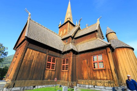 Photo for Wooden chapel in the mountains of norway - Royalty Free Image